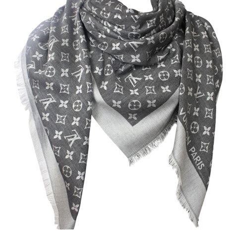 louis vuitton grey black glitter shawl|louis vuitton silk scarf women's.